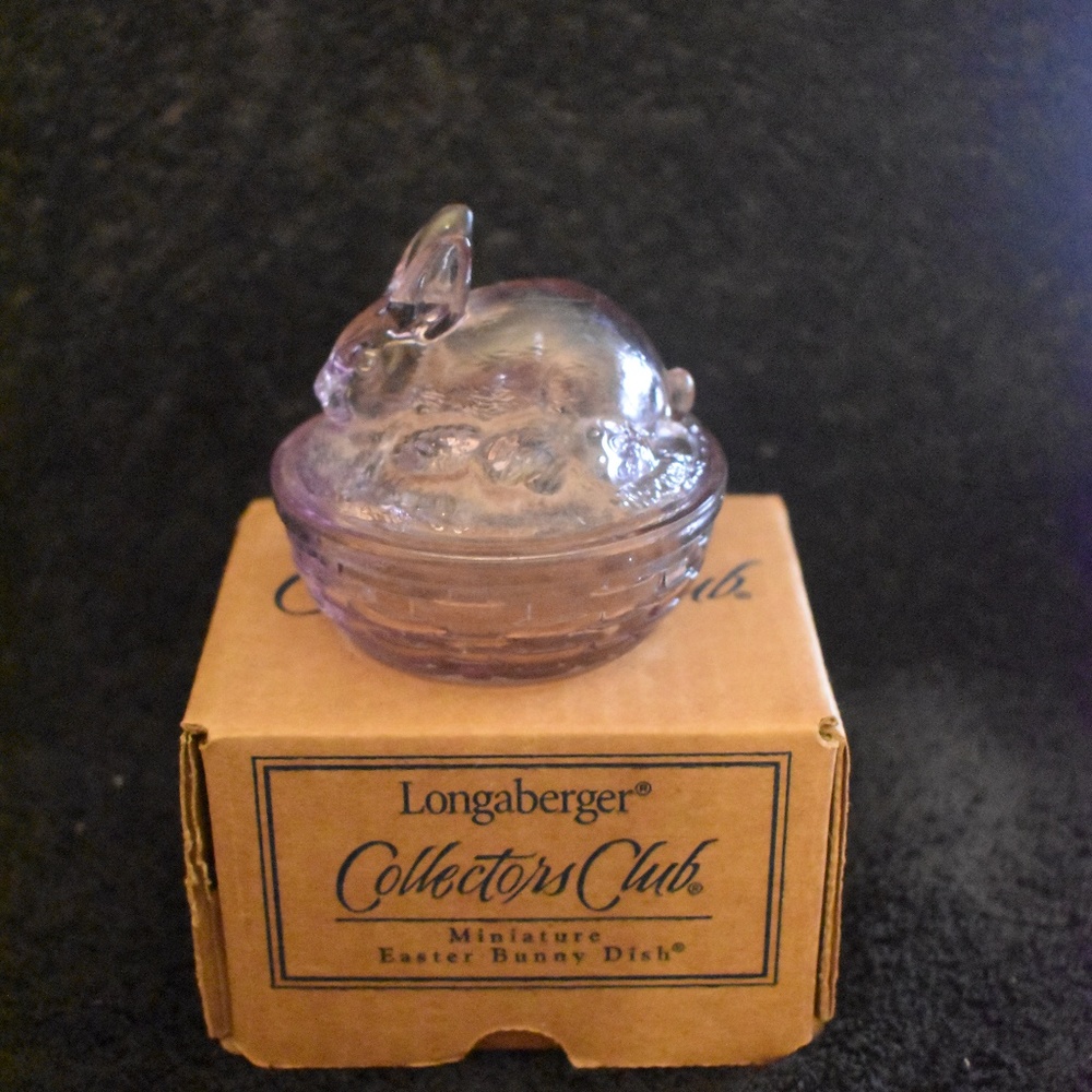 Longaberger Collectors Club Bunny Dish